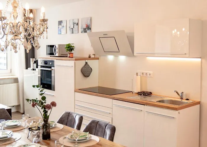 Danube - Self Checkin - Kueche - Smart Tv Appartement Passau